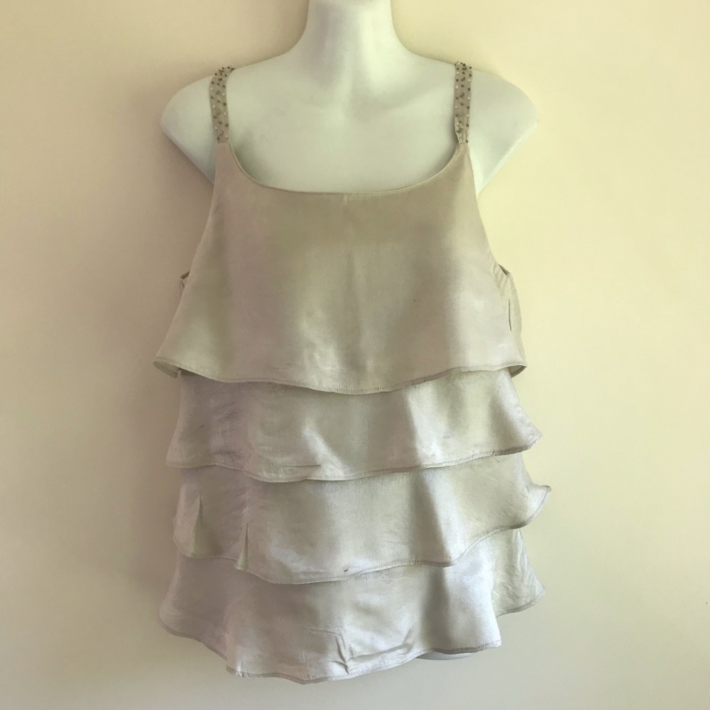 Woman’s Dress Barn Collection Layered Beaded Tank Size 4